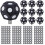 10 Pcs Multi-Angle  Set 4 Sheet 200 Point 6.0 mm 3D Scanner Markers Dot Stickers Scanner Turntable for 3D Scanning 1