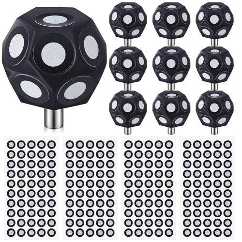 10 Pcs Multi-Angle  Set 4 Sheet 200 Point 6.0 mm 3D Scanner Markers Dot Stickers Scanner Turntable for 3D Scanning