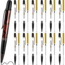 Kit de 12 Stylos de Tournage sur Bois, Comprenant des Stylos Fins de 7 mm avec Recharges et Ébauches, pour Tournage sur Tour, Kit pour Bricolage. A