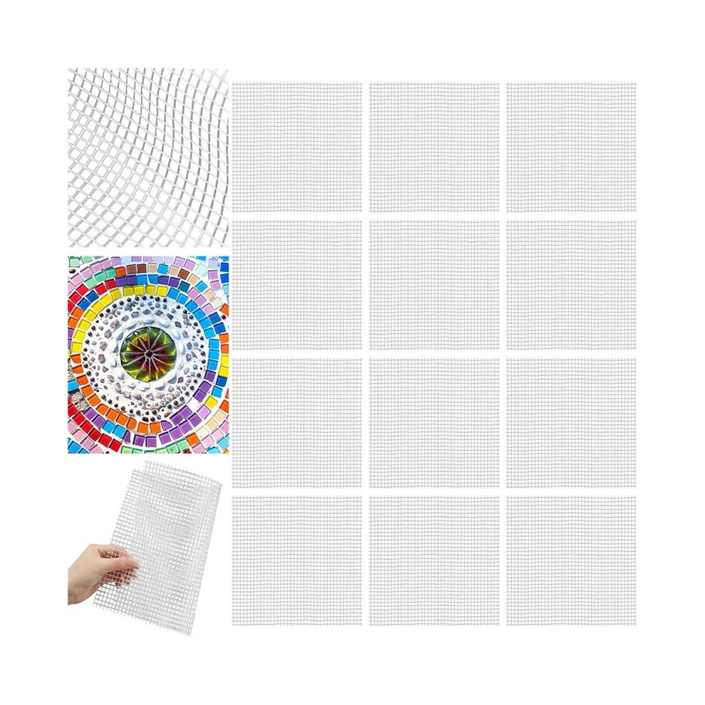 24Set 12X12 Mosaic Mesh For Back Mounted Tile Fiberglass Mosaic Mesh Backing Boast For Tile Installation Supplies Tools 6031035619176