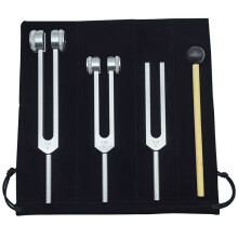 Stämgaffel Set 128 256 512HZ Yoga Stämgafflar Meditationsgrupp Healing Aluminium Lugnande Avkopplande Musikalisk Slagverk A
