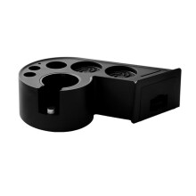 Kaffeestampfer-Basis-Organizer, Espressomaschinen-Zubehör, Epsresso-Siebträger-Kaffeewerkzeug-Aufbewahrungsbasis, Schwarz