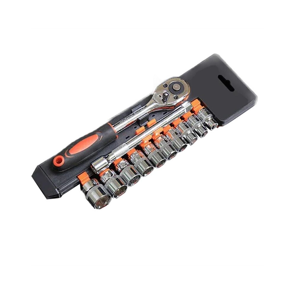 12-Piece Set Of Socket And Ratchet Wrenches,3/8 Size, Wrench Tool Kit With Extension Rod 3/8Inch 12Pc Set 6033069625888