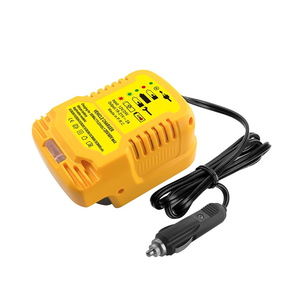 Car Charger For 18V Lithium Ion Battery Series Dcb200 Dcb203 Dcb205 Lighter Plug Portable Quick Charger 4713832383864