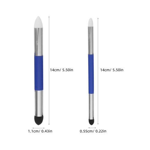 6Pièces Accessoires Dessin Bleu Double Fonction Estompage 2