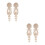4Pièces Décorations Bois Appliques Colonnes Pour Meubles 4