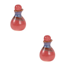 2Pièces Distributeur Céramique Rose Pour