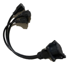 3-Kops EV-Opladeradapter met 0,3 M Kabel J1772 Naar NEMA 5-15/5-20 voor Fiets, Scooter, Één Wiel, Amerikaanse Stekkeradapter 110V-220V
