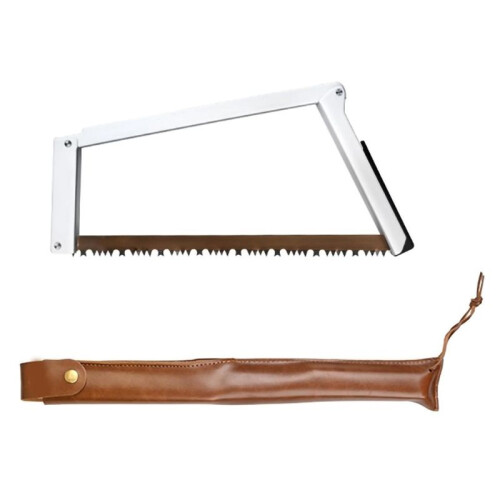 13 Inch Folding Bow Saw Folding Hand Saw,Multifunctional Rectangular Hand Saws for Wood, Bone, Tree Pruning White 1