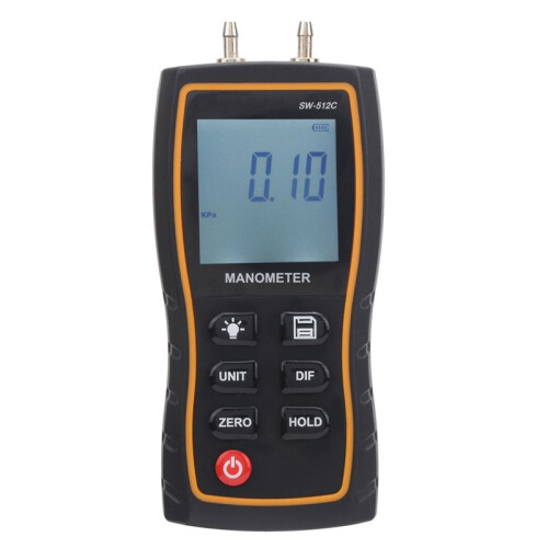 Luchtdrukmeter SW‑512C Digitale Manometer HVAC Luchtdrukmeter Differentiële Luchtdrukmeter Tool 1