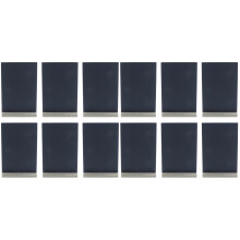 12Pièces Tableau À Écrire Noir Double-Side Avec Base Pour Décoration