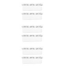 6Pcs Clear Wall Hair Brush Holder Bathroom Cabinet Hair Tool Organizer