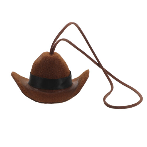 Accessoire Miroir Auto Chapeau Cowboy Décor Western Marron
