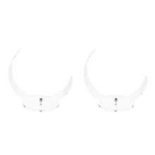 2Pcs Transparent Acrylic Barber Scissor Stand Space-Saving Organizer
