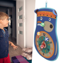 Kids Double-Sided Dart Board Game Set with Sticky Balls, Party Toy