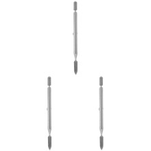 3Pièces Stylo DIY Bords Cuir Argenté Huile Scellage Artisanat