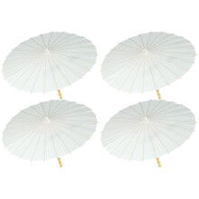 4Pièces Parapluies En DIY En Bambou Pour