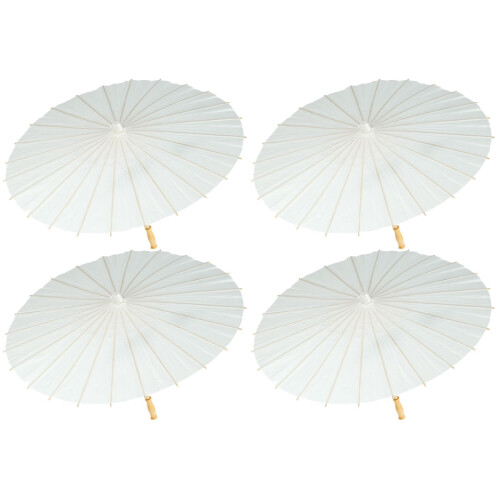 4Pièces Parapluies En DIY En Bambou Pour