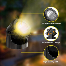 Underwater Pond Lights with Timer, 3200K Warm White Submersible LED Fountain Lights with Waterproof, Warm Light US Plug