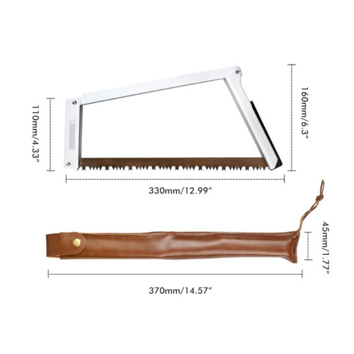 13 Inch Folding Bow Saw Folding Hand Saw,Multifunctional Rectangular Hand Saws for Wood, Bone, Tree Pruning White 2