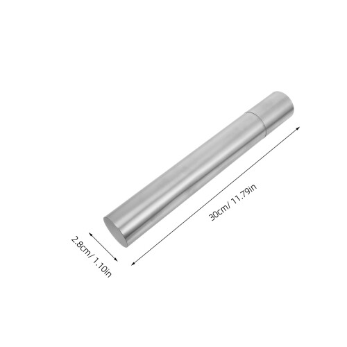 2Pièces Tubes Argentés Pour Certificats, Diplômes Documents 2