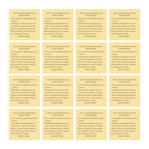 60Pièces Patch Réparation Multiusage Pour Bateaux Gonflables 1