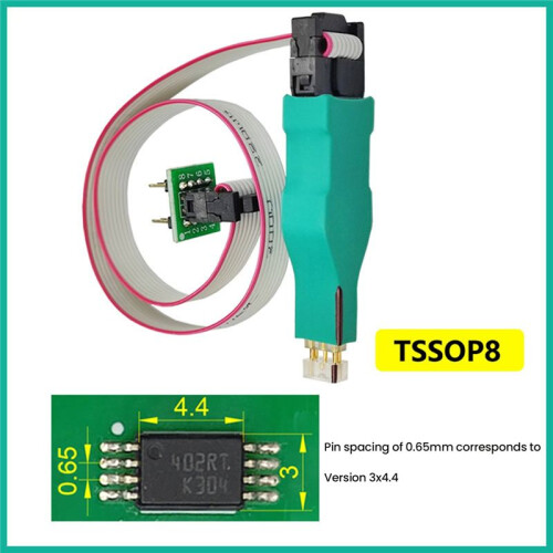 1 Peças TSSOP8 Chip Programming Burner Cable com Dispositivo de Teste de PCB e Linha de Download 2
