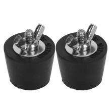 Stainless Steel Pool Winterizing Plugs 2pcs Rubber 32mm/1.3in Pipe Fittings