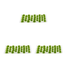 Mini Green Faux Grass Cluster Plastic for Sand Table Models