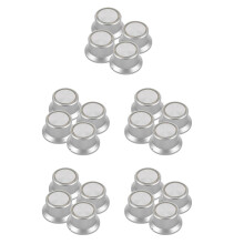 20Pièces Knobs Volume Rotatifs Argentés Translucides Pour Audio Maison