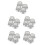 20Pièces Knobs Volume Rotatifs Argentés Translucides Pour Audio Maison 1