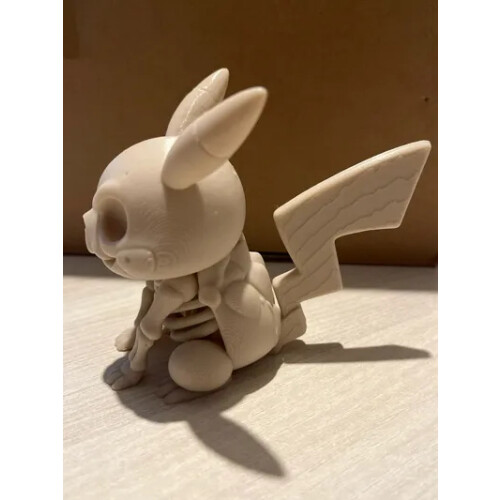 6 PCS 3D printed Pikachu skeleton model toy set 1