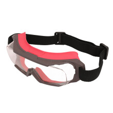 Goggles de sécurité respirants anti-buée, protection oculaire pour intérieur et extérieur, rouge