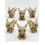 6 PCS 3D printed Pikachu skeleton model toy set 1