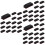 75Pcs Durable Adhesive Cable Clamps Black Plastic Cord Organizer 5