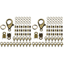 2Sets DIY Schmuckzubehör Set Dunkelbraun Armband Verbinder Verschlüsse