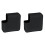 2Pièces Coque Silicone Noire Protectrice Adaptateur 15 Pro 1