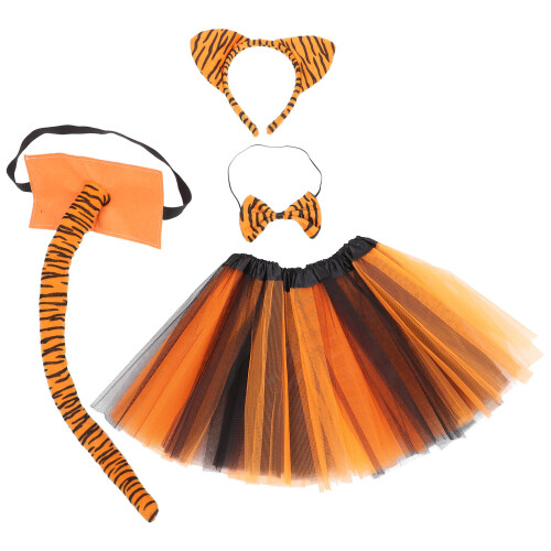 4Ensembles Costume Enfant Cosplay Oreilles Queue Coloré 2