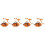 4Ensembles Costume Enfant Cosplay Oreilles Queue Coloré 5