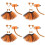 4Ensembles Costume Enfant Cosplay Oreilles Queue Coloré 6