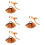 4Ensembles Costume Enfant Cosplay Oreilles Queue Coloré 8