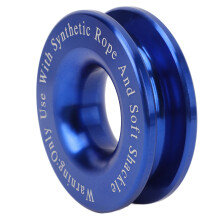 Aluminum Winch Snatch Block 17637lbs Recovery Ring Towing Pulley for Truck SUV