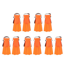 5Pièces Palmes Natation Enfant En Eva PVC Orange Confort