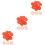 300Pièces Housses De Détecteur De Orange Visible 7