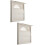 2Pièces Cache Vent Sèche-Linge Louvered Anti- Durable 8