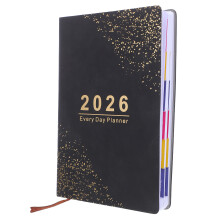 Planificateur 2026 Journalier Mensuel Noir En PU Résistant