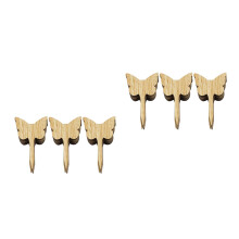 160Pcs Natural Wood Plant Label Signs Beige Garden Markers for Nursery