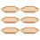 18Pièces Coupelles Bambou Beige Table Intérieure 2
