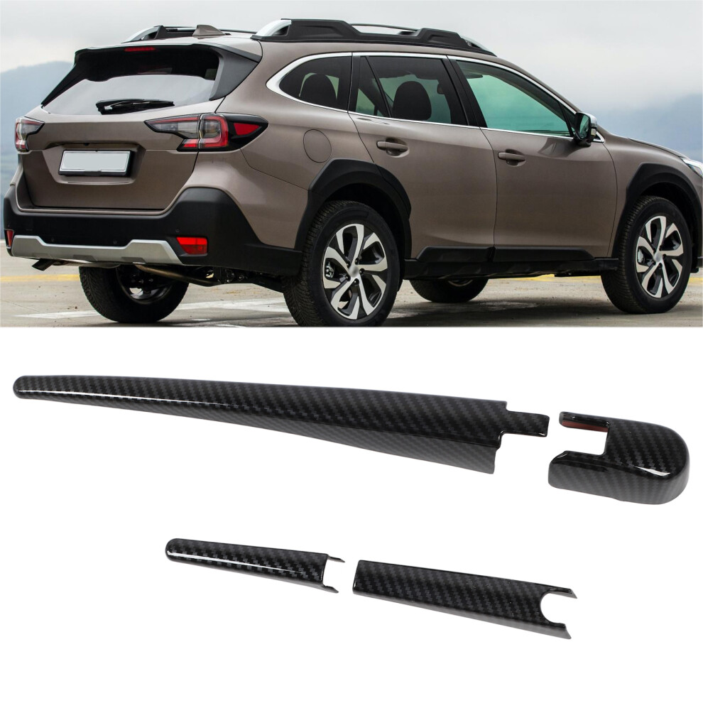 Rear Window Wiper Cover Carbon Fiber Pattern For Subaru Outback Bt 2020-2023 8181386442461