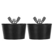 2Pcs Pool Pipe Fittings Rubber Stainless Steel Winterizing Plugs 45mm/1.8in